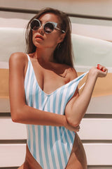 Stripe One Piece Swimsuit - Dress In Beauty