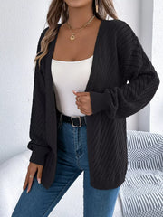 Ethereal White Pointelle Knit Cardigan - View 10 | TEVQA
