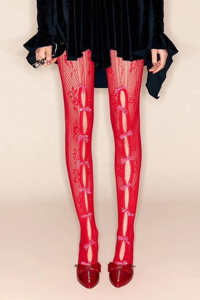 Next Level Sweetheart Lace Tights - TEVQA
