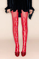Next Level Sweetheart Lace Tights - TEVQA