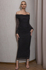 Ruched Off-Shoulder Bodycon Dress | Dress In Beauty