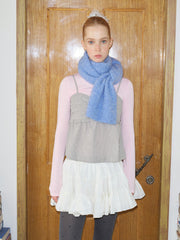 Soft Alpaca Wool Blend Brushed Knit Scarf