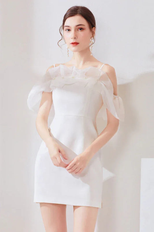 Tori Off Shoulder Mini Dress - TEVQA