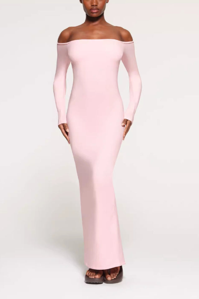 New Vintage Off-The-Shoulder Maxi Dress | Dress In Beauty