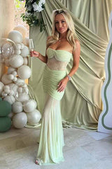 Khadijah Lace And Mesh Maxi Dress | Dress In Beauty