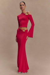 Ainsley Asymmetrical Maxi Skirt | Dress In Beauty