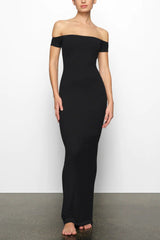 SKIMS Soft Lounge Off-Shoulder Slip Dress | Dress In Beauty