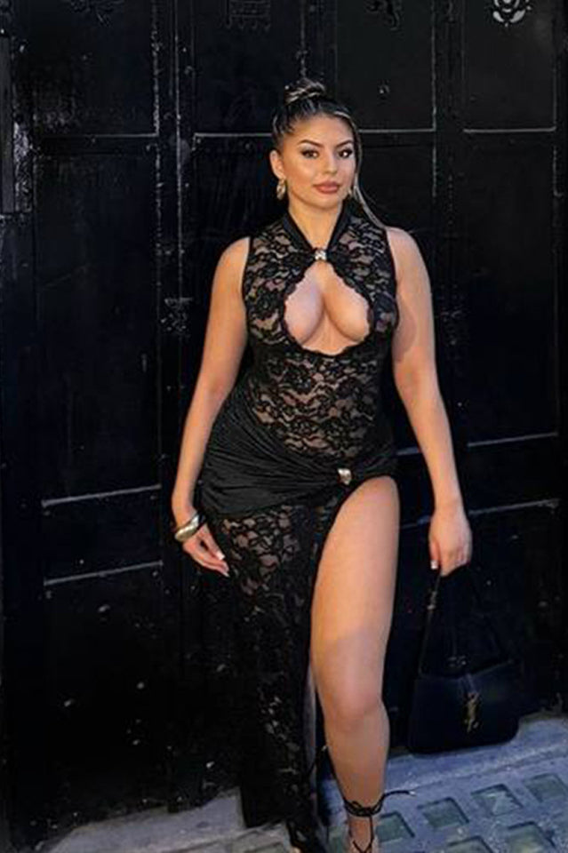 Lace Keyhole Maxi Dress | Dress In Beauty