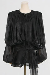 Apricot Ruffled Mini Dress with Flowing Silhouette - View 10 | TEVQA