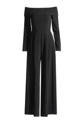 Vesper Off The Shoulder Crepe Jumpsuit - TEVQA