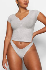 New Vintage Henley T-Shirt | Dress In Beauty