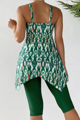 Tankini Capri Leggings Set - View 6 | TEVQA