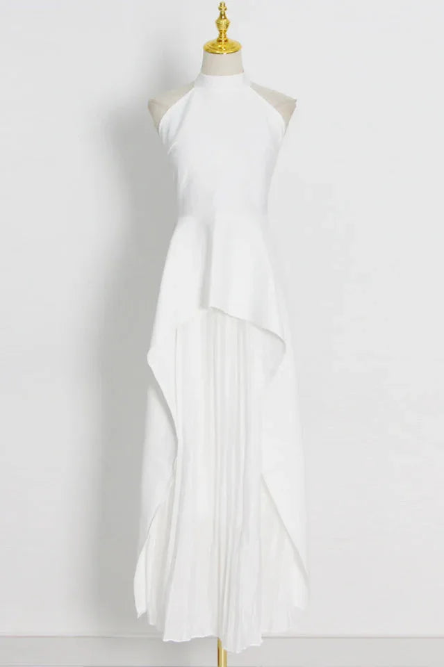 Victoria Layered Halter Gown Set - TEVQA