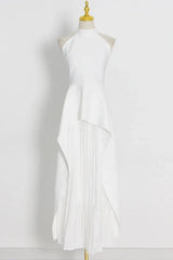 Victoria Layered Halter Gown Set - TEVQA