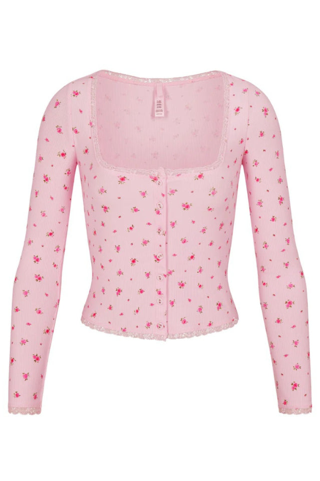 Long Sleeve Lounge Top | Dress In Beauty