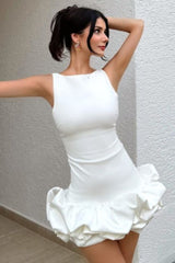 Backless Puff Dress | Dress In Beauty