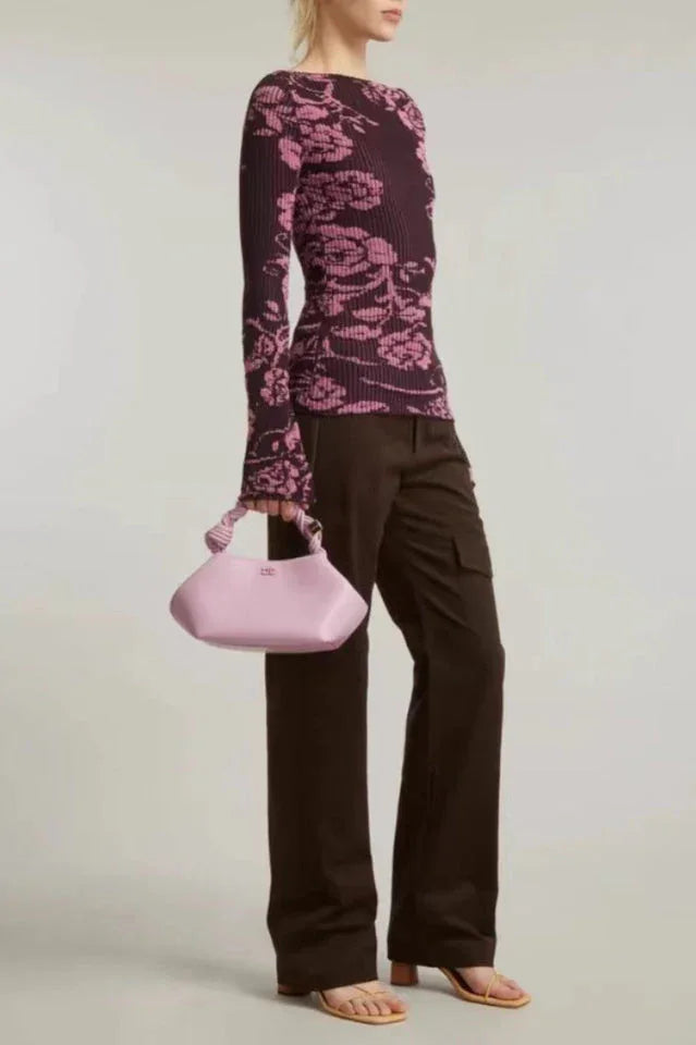 Vic Long Sleeve Rib-knit Top - TEVQA