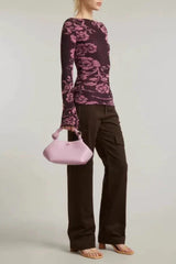 Vic Long Sleeve Rib-knit Top - TEVQA