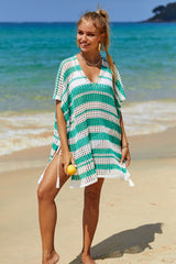 Multicolored Stripe V Neck Cover Up | Dress In Beauty
