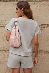 Solid Textured Drawstring Shorts Set | Dress In Beauty