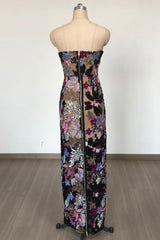 Dahlia Leona Embroidered Strapless Maxi Dress | Dress In Beauty