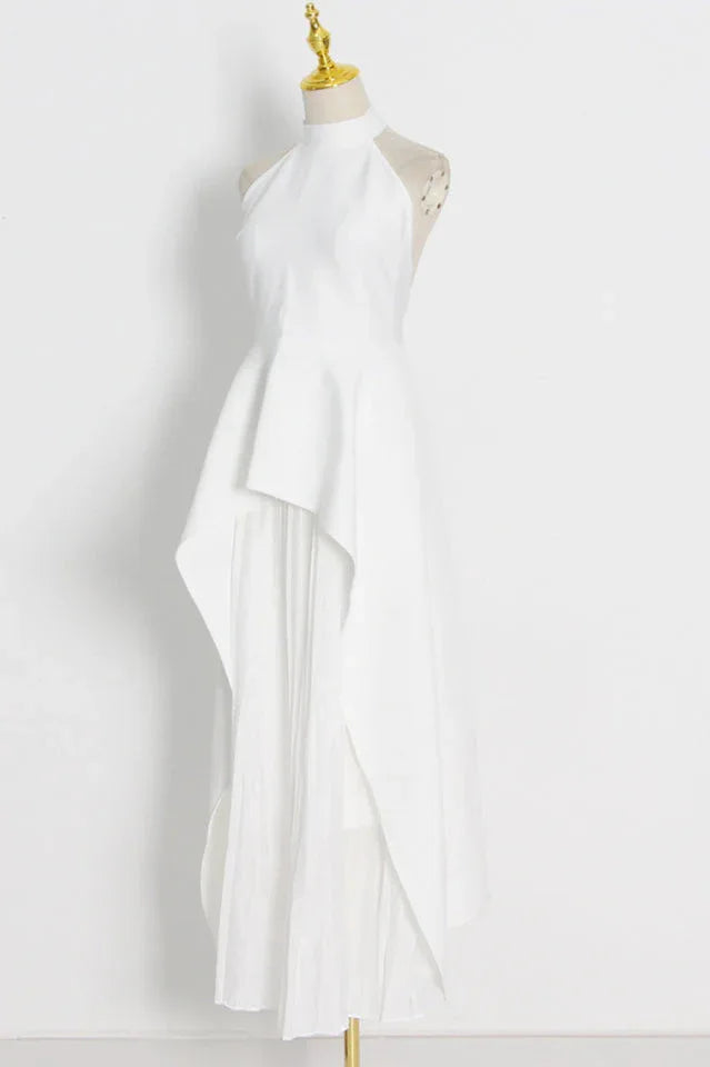 Victoria Layered Halter Gown Set - TEVQA