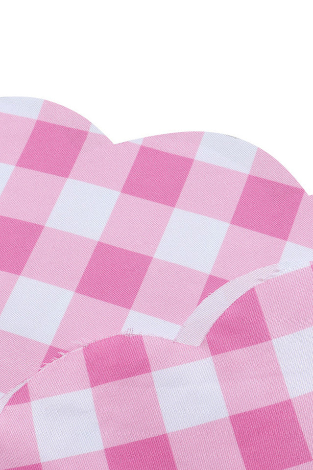 Barbie Movie Margot Pink Plaid Check Dress | Dress In Beauty