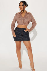 Sparkly Long Sleeve Blouse | Dress In Beauty