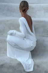 Quintina Plunging Back Maxi Dress