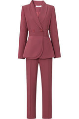 Lace Up Belt Waist Blazer Pants Suit | Dress In Beauty