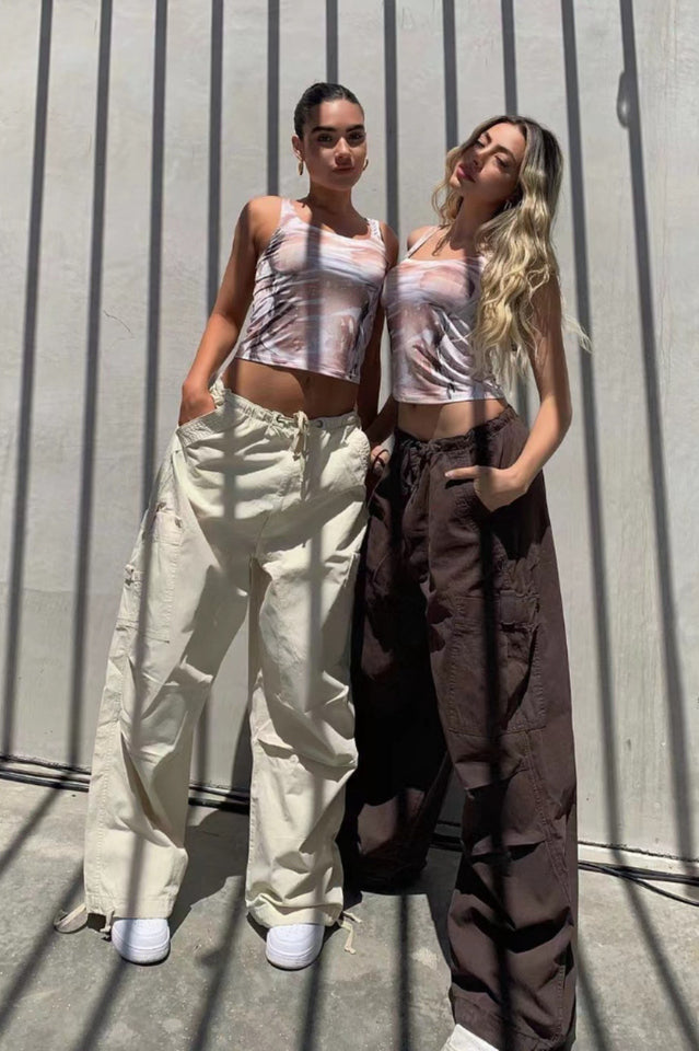 Vintage Parachute Cargo Pants | Dress In Beauty