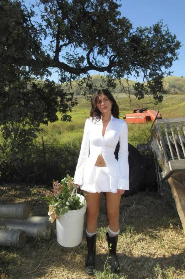 Vintage Vibe Skirt Set - TEVQA