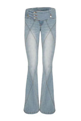 High-Waisted Flare Jeans - View 10 | TEVQA