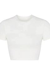 Cropped Raglan T-Shirt - View 7 | TEVQA