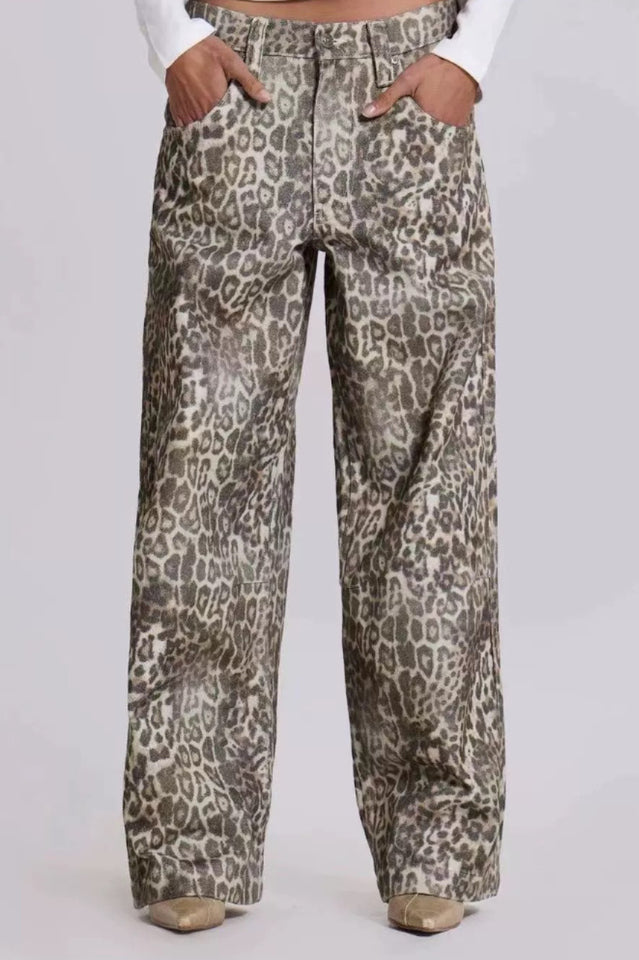 Leopard Fade Colossus Jeans | Dress In Beauty