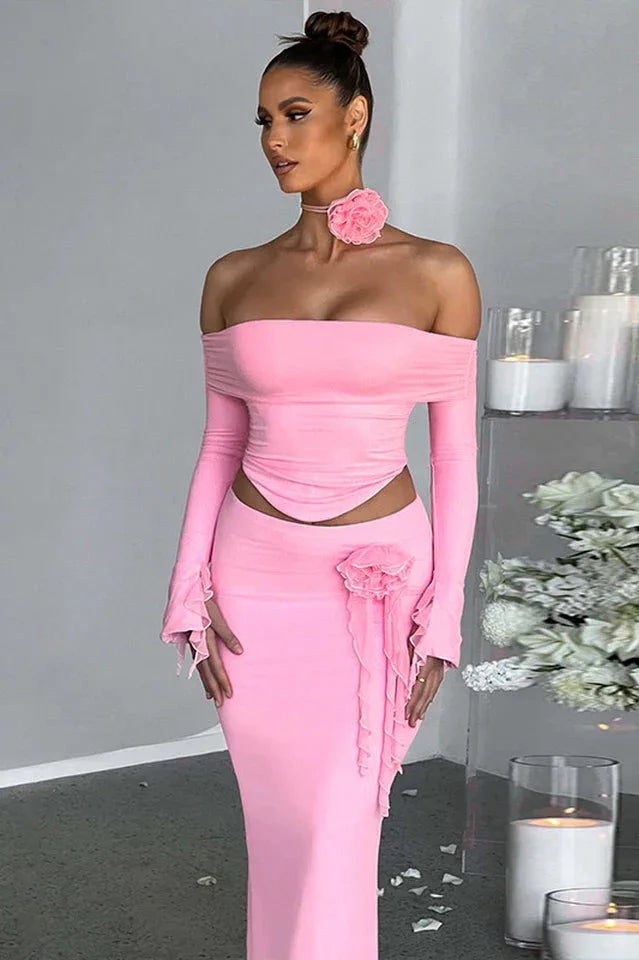 Deema Maxi Skirt Set - TEVQA
