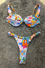 Two-piece swimsuit with underwire support and sweetheart neckline - View 9 | TEVQA