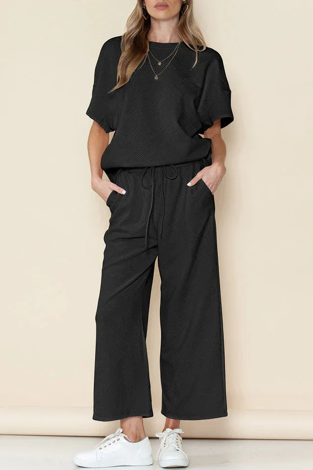 Textured Short Set - TEVQA