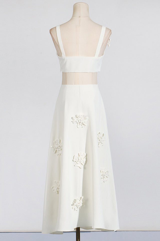 Floral Appliqu¨¦ Crop Top & Skirt Set | Dress In Beauty