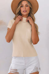 Apollo Short Sleeve Knit Sweater - TEVQA