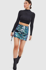 Oval Sequin Mini Skirt | Dress In Beauty