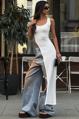 Diagonal Hem Maxi Top | Dress In Beauty