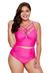 (M-3XL) Cross-Chest Tankini Set | Dress In Beauty