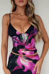 Floral print maxi skirt set - View 7 | TEVQA