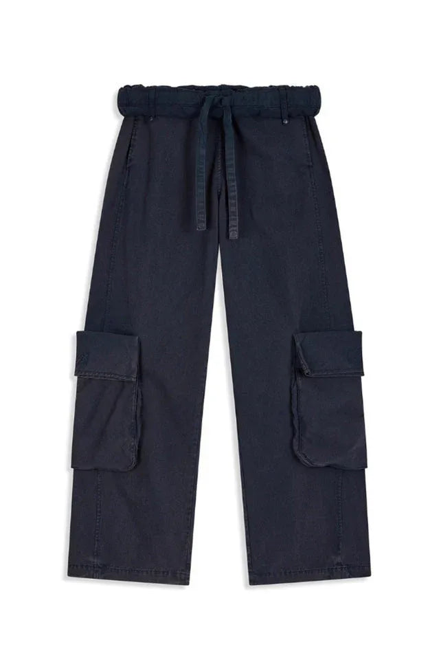 Washed rolled cargo pants - View 8 | TEVQA