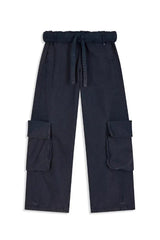 Washed rolled cargo pants - View 8 | TEVQA