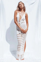Crochet Maxi Dress - View 6 | TEVQA