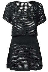 Women’s Boho Crochet Knit Beach Cover Up - TEVQA