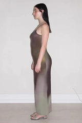 Digital floral print maxi dress - View 15 | TEVQA
