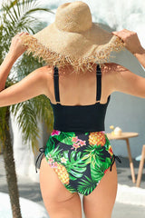 Avery Color Block One Piece Swimsuit - View 7 | TEVQA